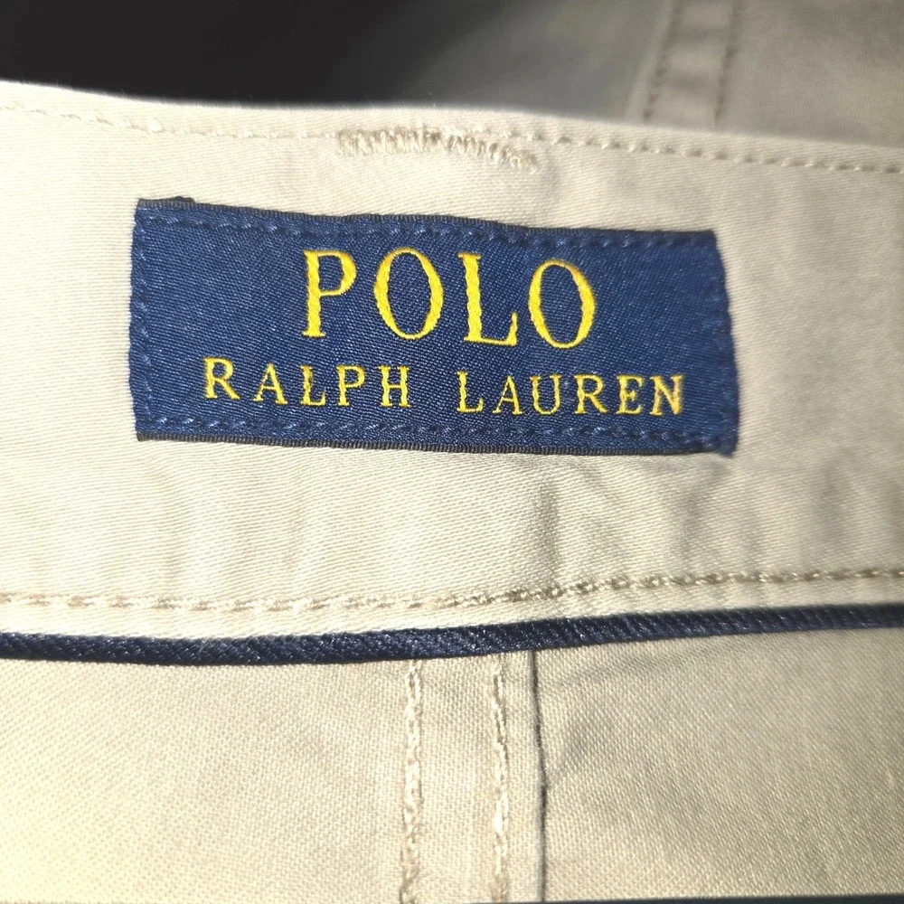 Polo‎ Ralph Lauren Pants Mens 36/34 Khaki Tan Stretch Straight Fit Twill Chinos
